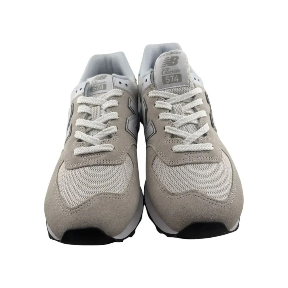 New Balance 574 Core Grey White ML574EVW Men’s 10.5 2E Wide Shoes New Box